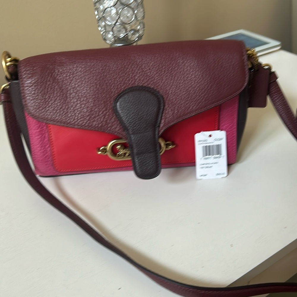 NWT Coach Small Jade Shoulder Bag in Colorblock